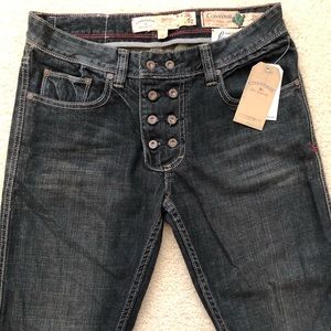 Converse John Varvatos mechanic oil wash jeans